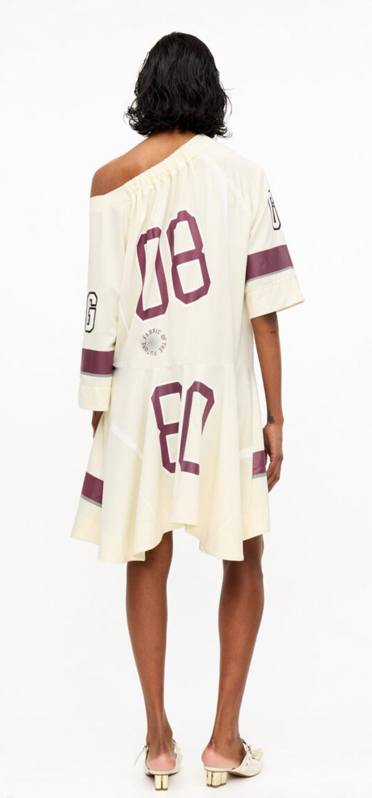 Ganni Future Mesh Oversized Minidress