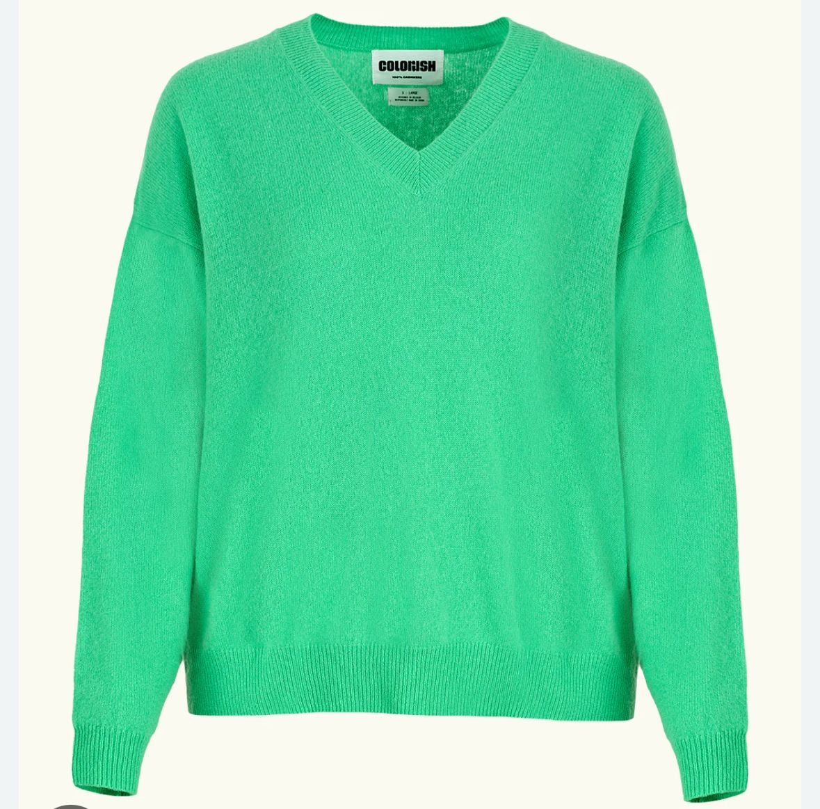 Colour Rush Green v neck sweater