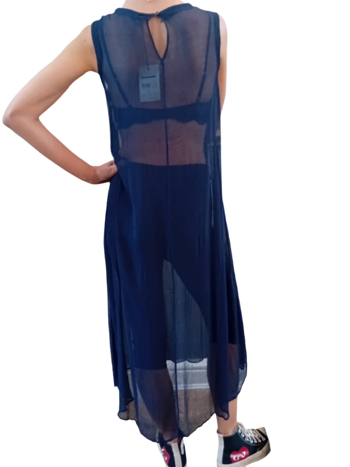 Transit Sleeveness Dress in Crepe