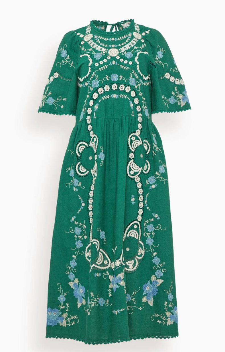 Sea NYC Vesna Embroidery S/SLV Dress