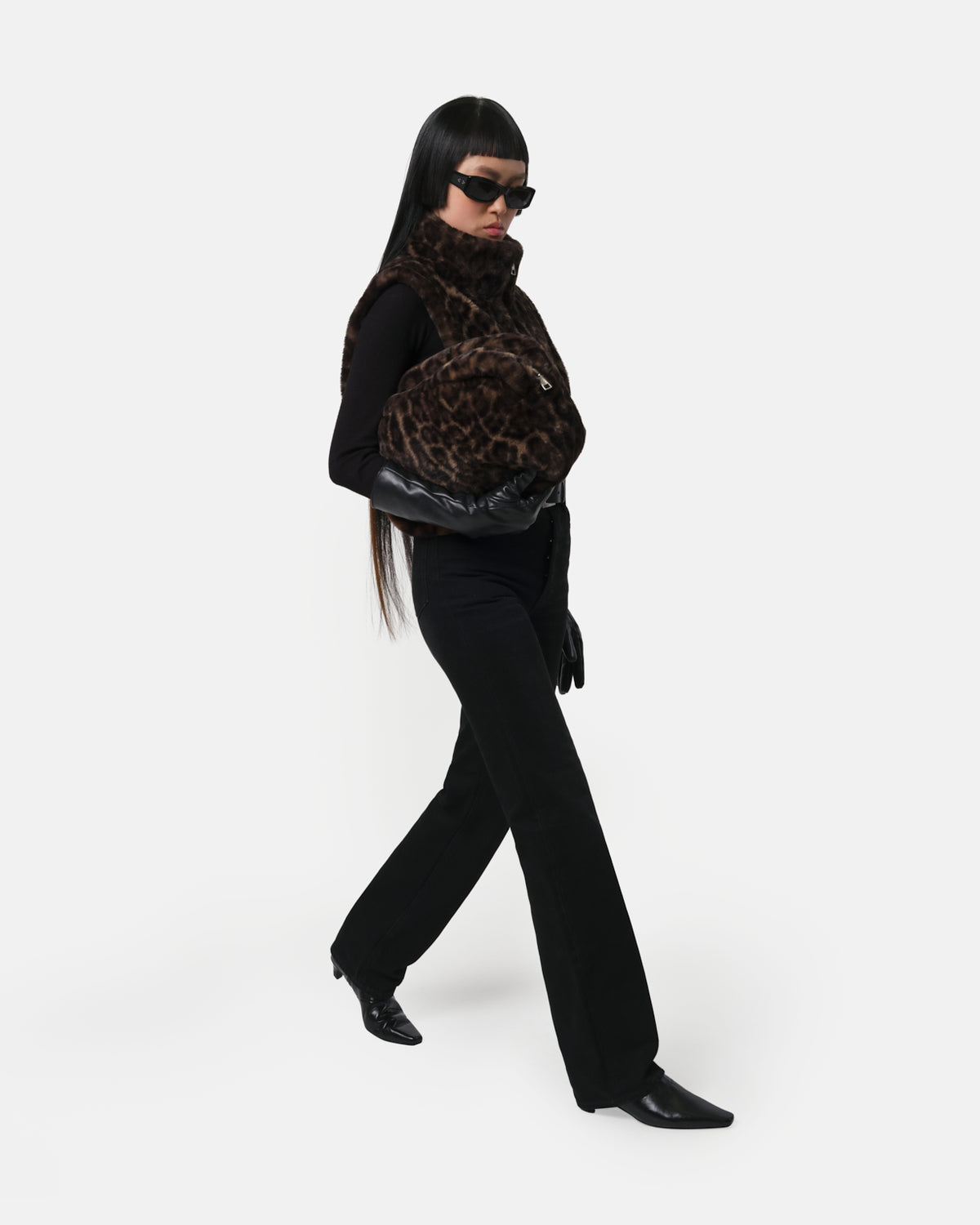 Apparis Jumbo Leopard Noor Pochette