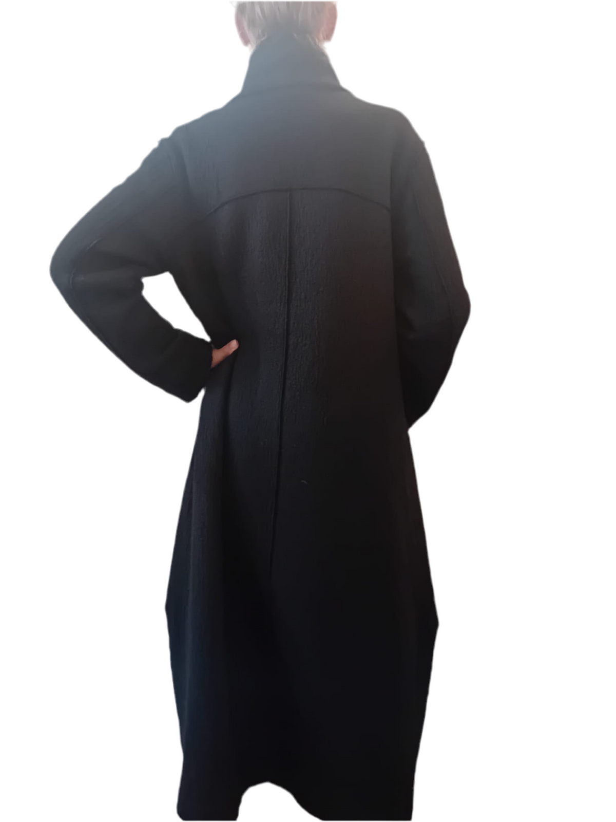 Transit Double-Breasted Long Wool Coat