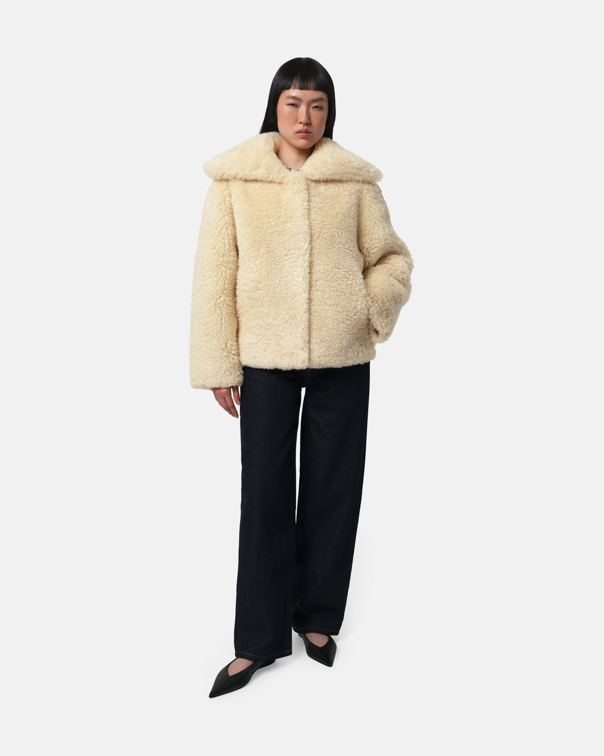Apparis Faux Fur Collins Coat