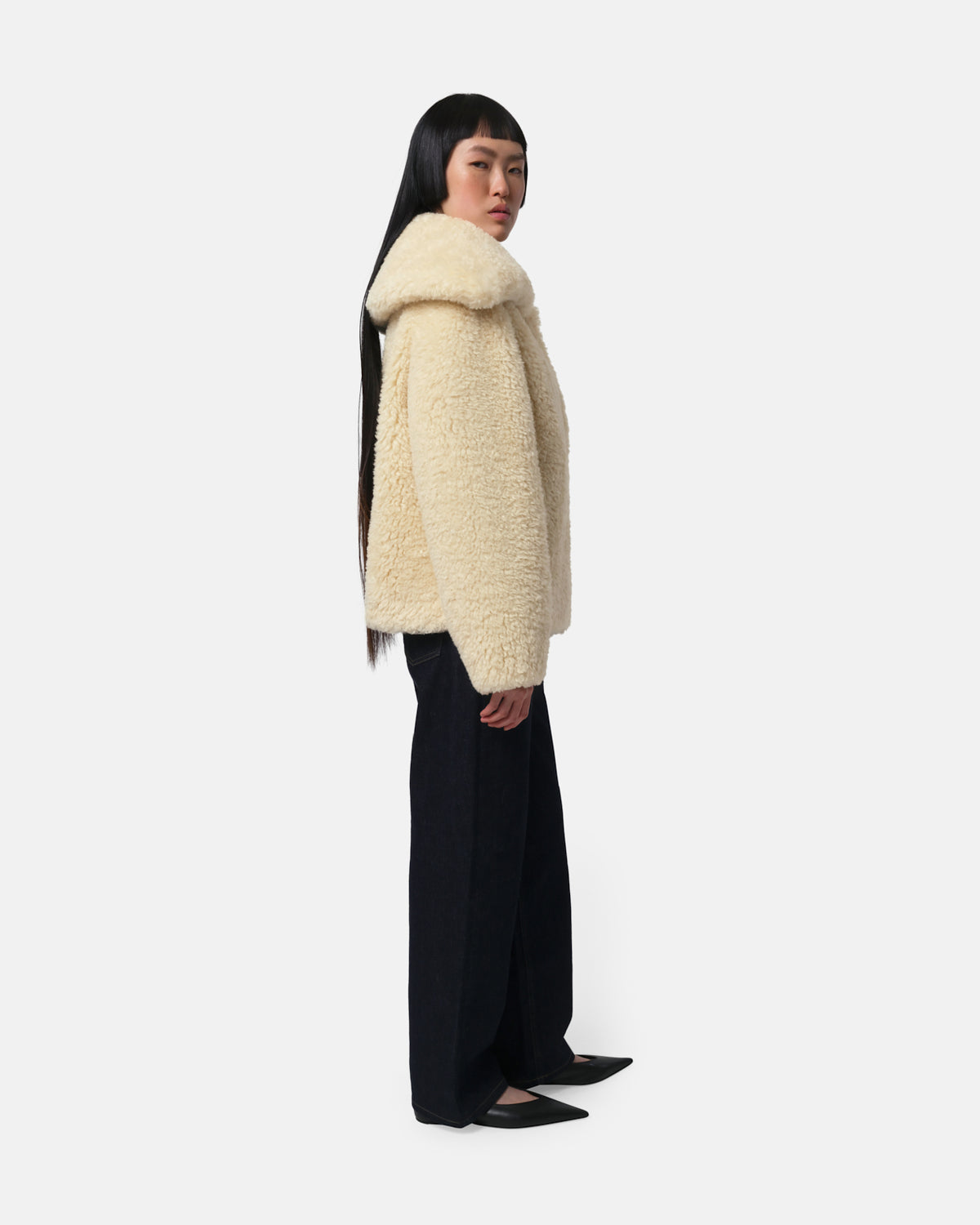 Apparis Faux Fur Collins Coat
