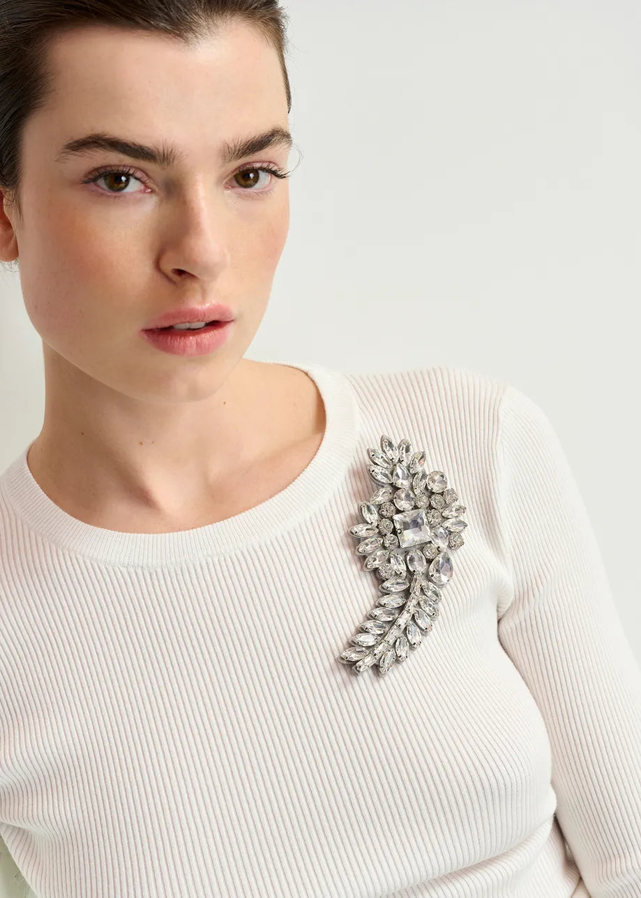 Essentiel Antwerp Hilarious Rhinestone Brooch