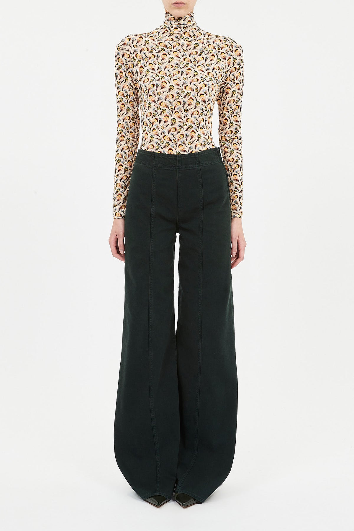 Aurelia Jersey Long Sleeve Turtleneck Top