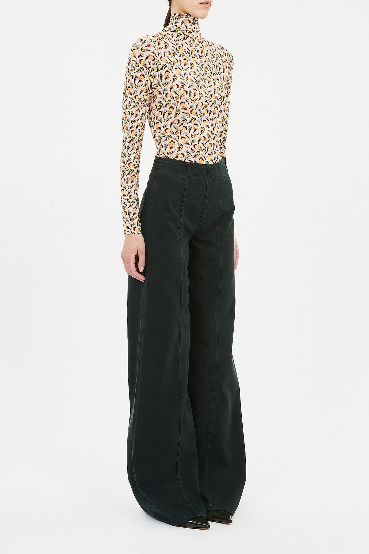 Aurelia Jersey Long Sleeve Turtleneck Top