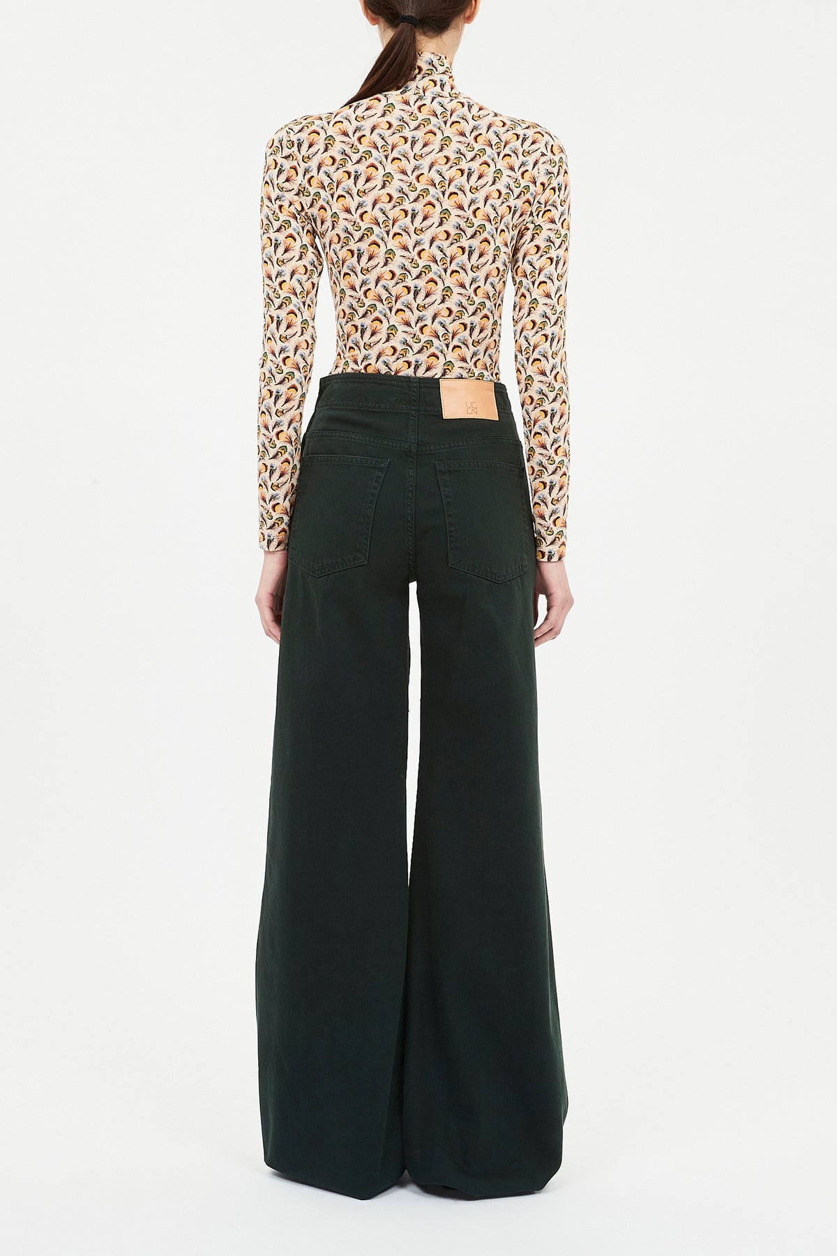 Aurelia Jersey Long Sleeve Turtleneck Top