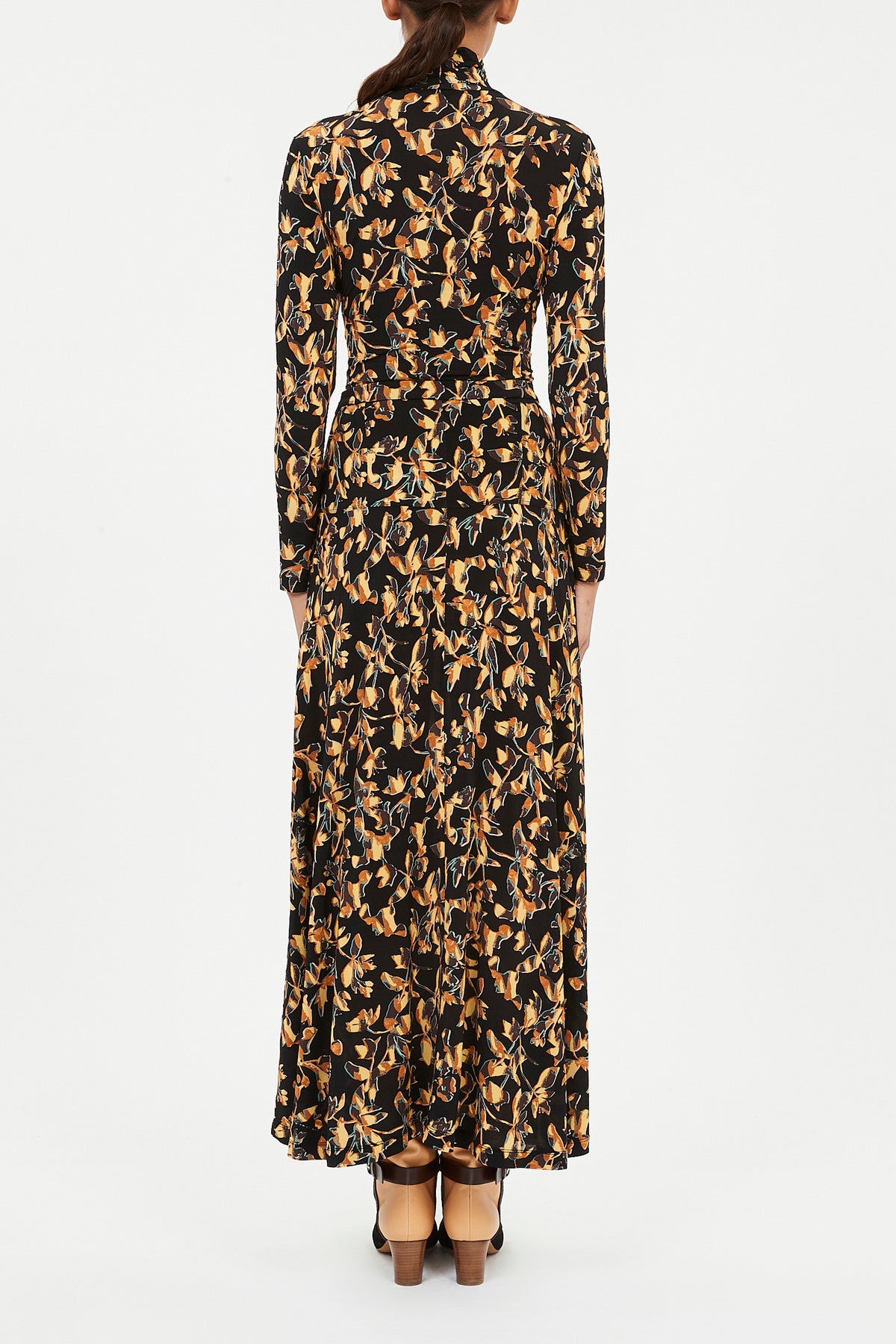 Paola Jersey High Waist Midi Skirt