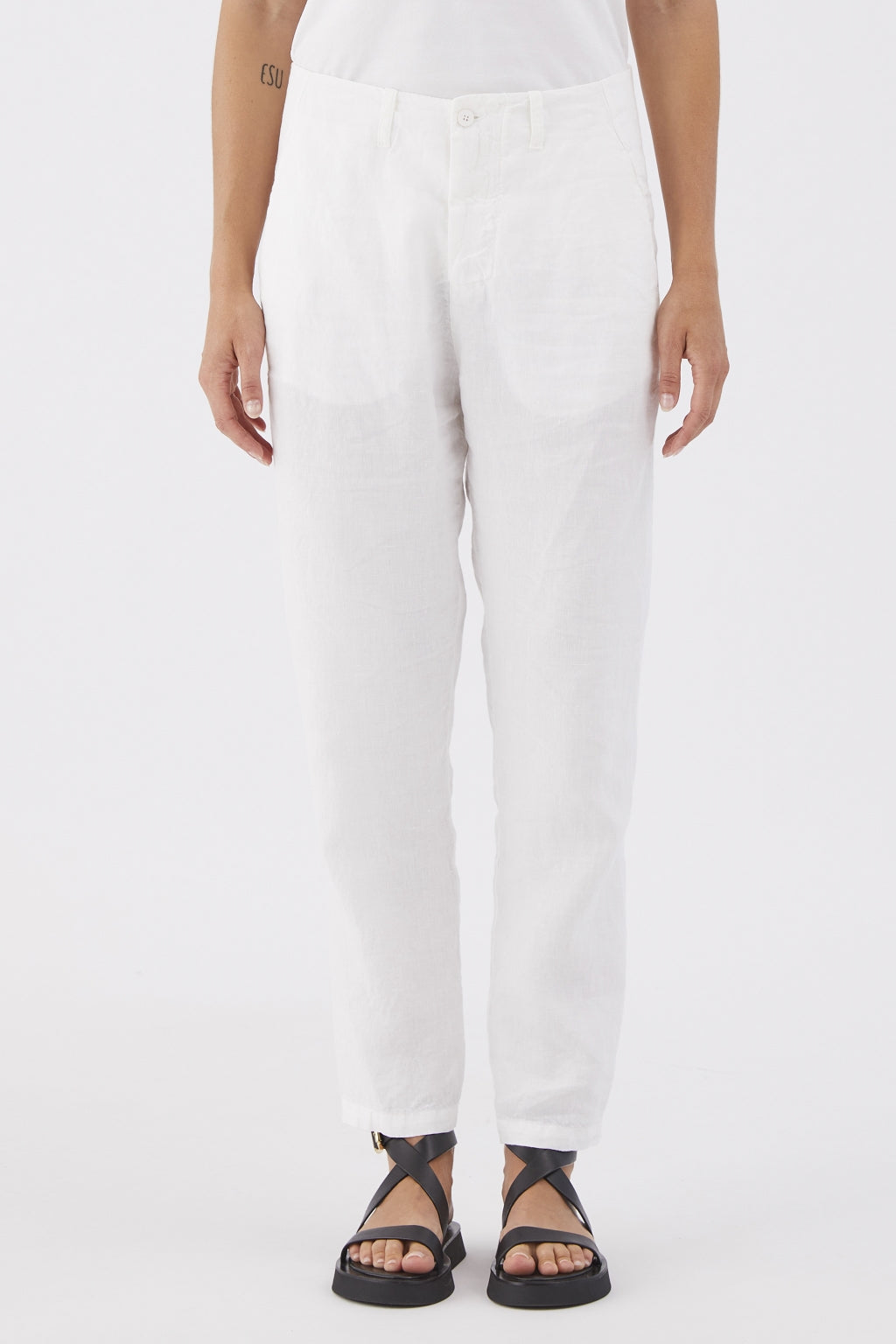 Transit Regular Fit Linen Trousers