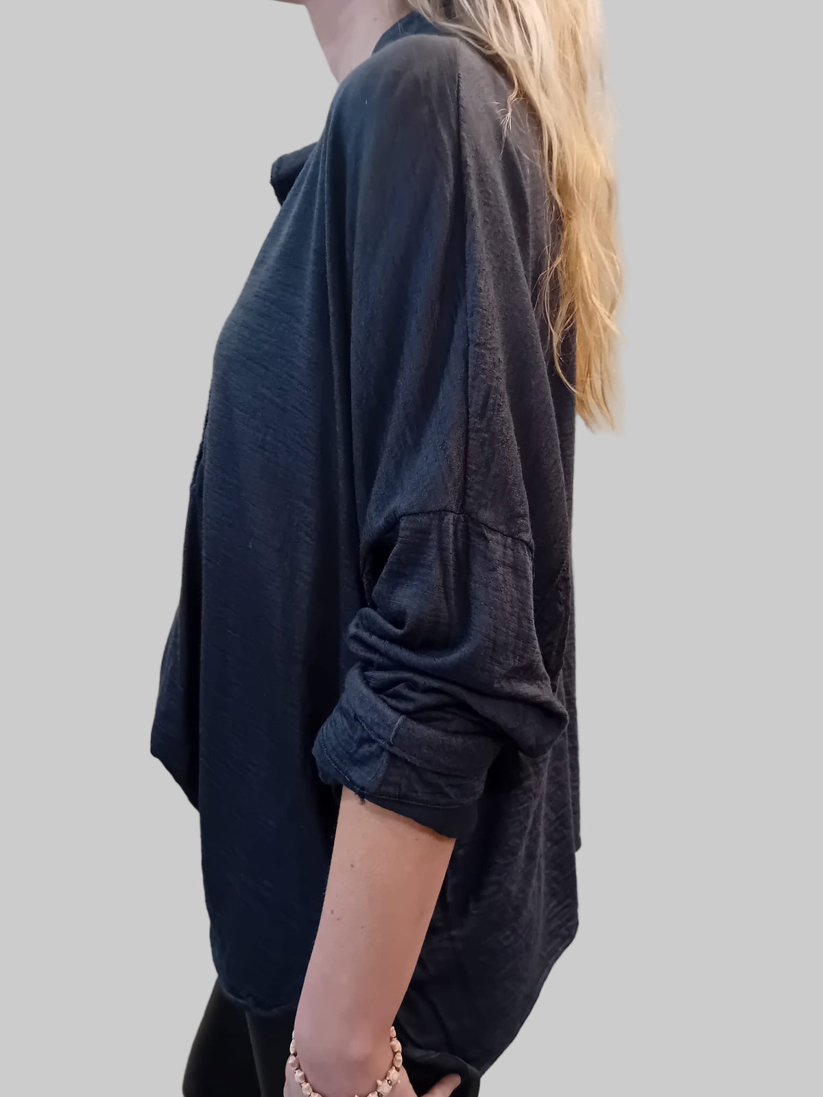 Transit Oversized Wool Jersey Polo Shirt