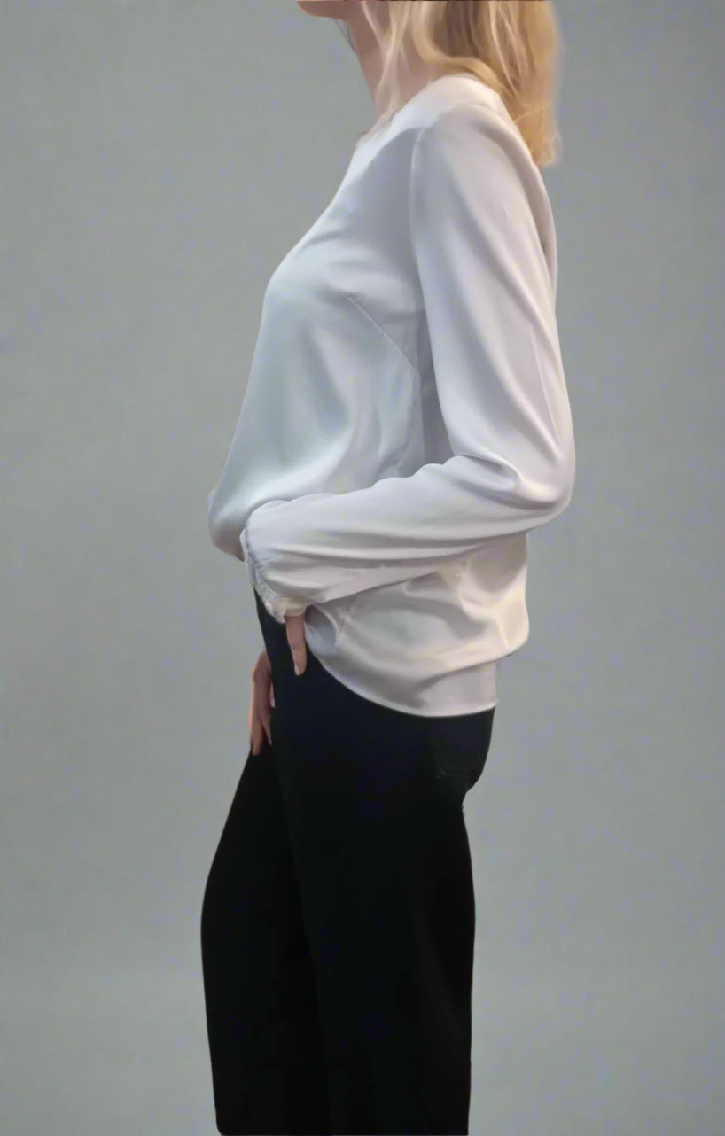 Transit Stretch Silk Satin Shirt