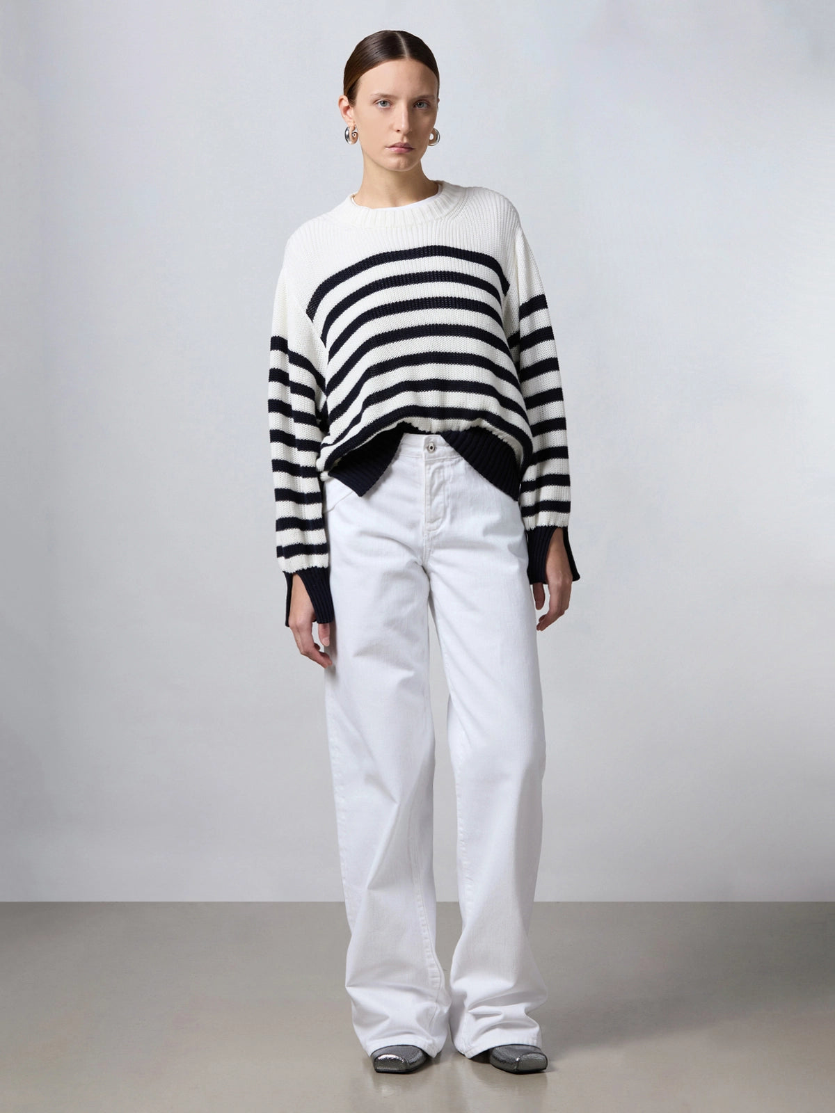 Roberto Collina Striped Cotton Sweater
