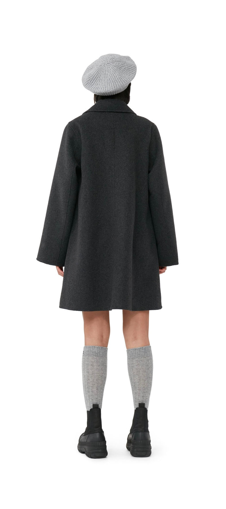 Ganni Wool Midi Jacket