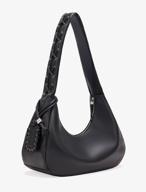 Ganni Medium Laces Hobo Bag