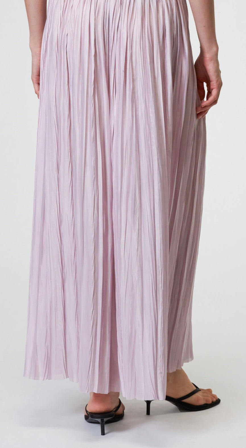 Roberto Collina high-waist pleated skirt - Purple