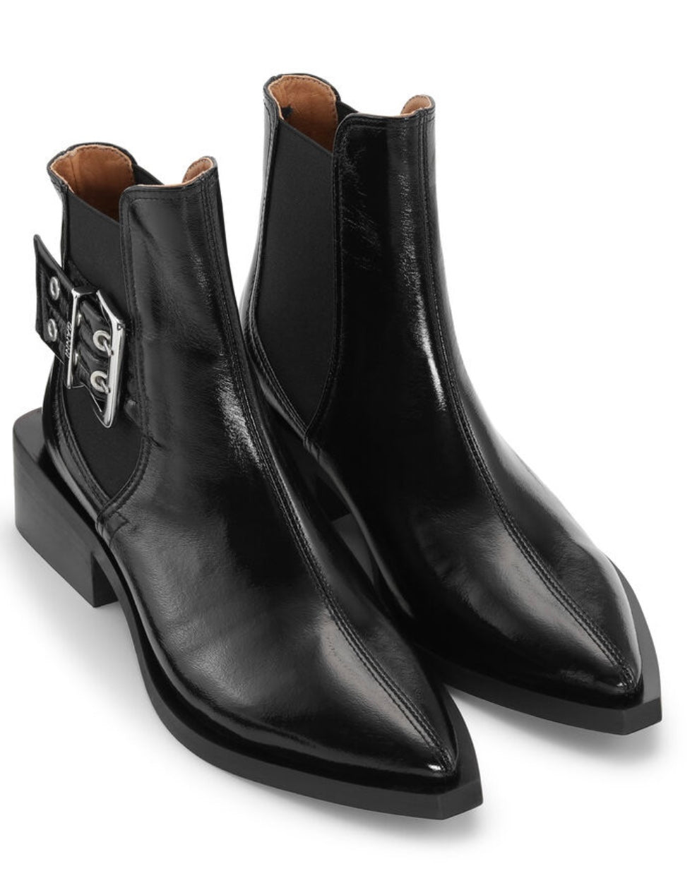 Ganni Chunky Buckle Chelsea Boot