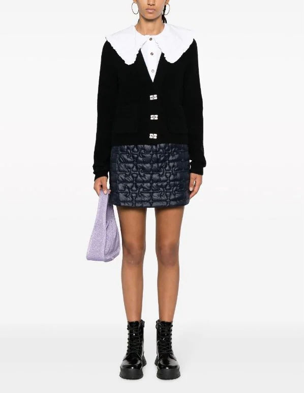 Ganni Soft Wool Cardigan Solid