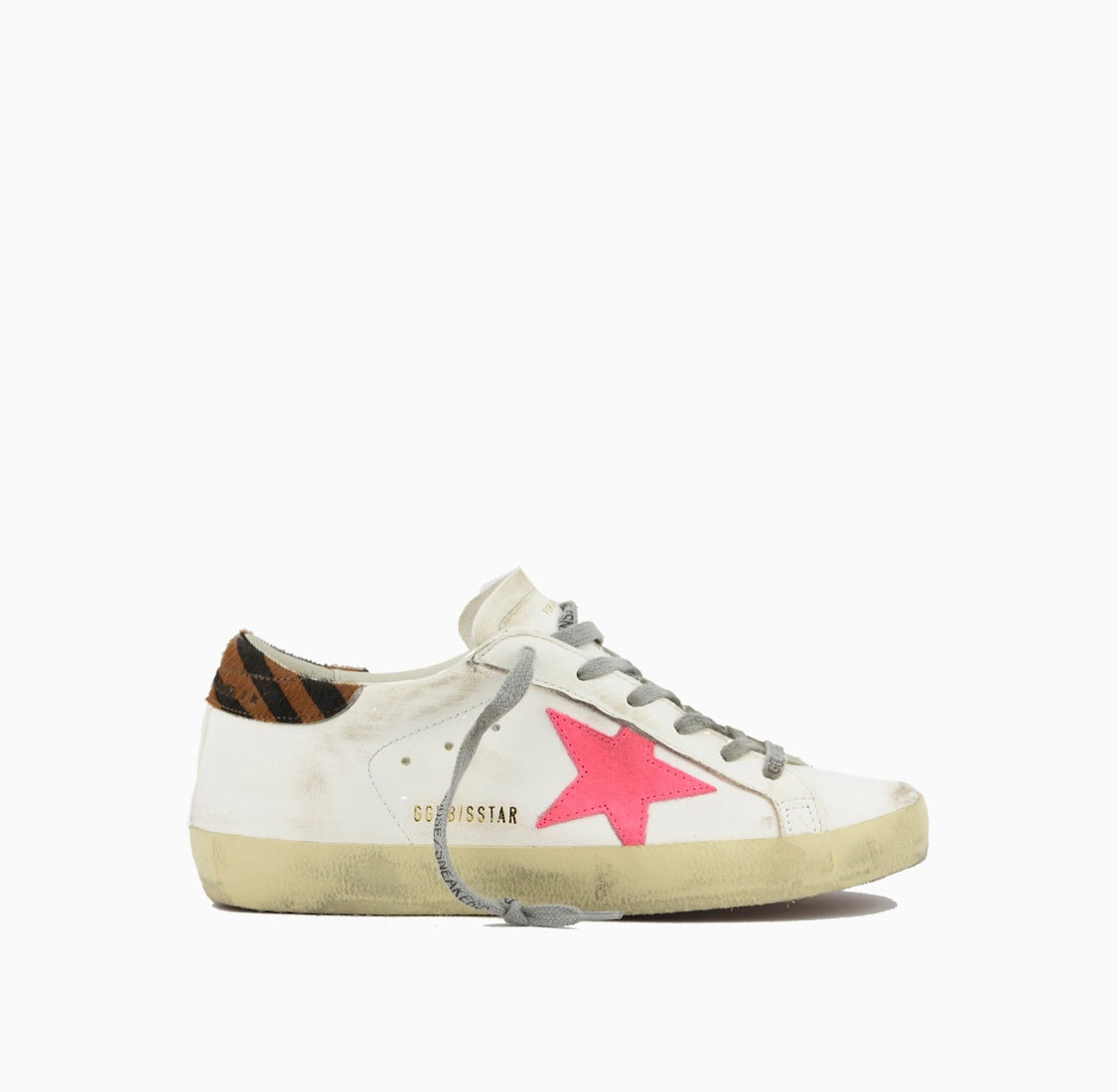 Golden Goose Super-Star Nappa Upper Suede Star Zebra Horsy Heel