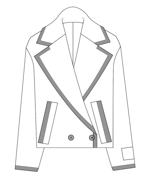 KUGAR CONTRAST CARDIGAN