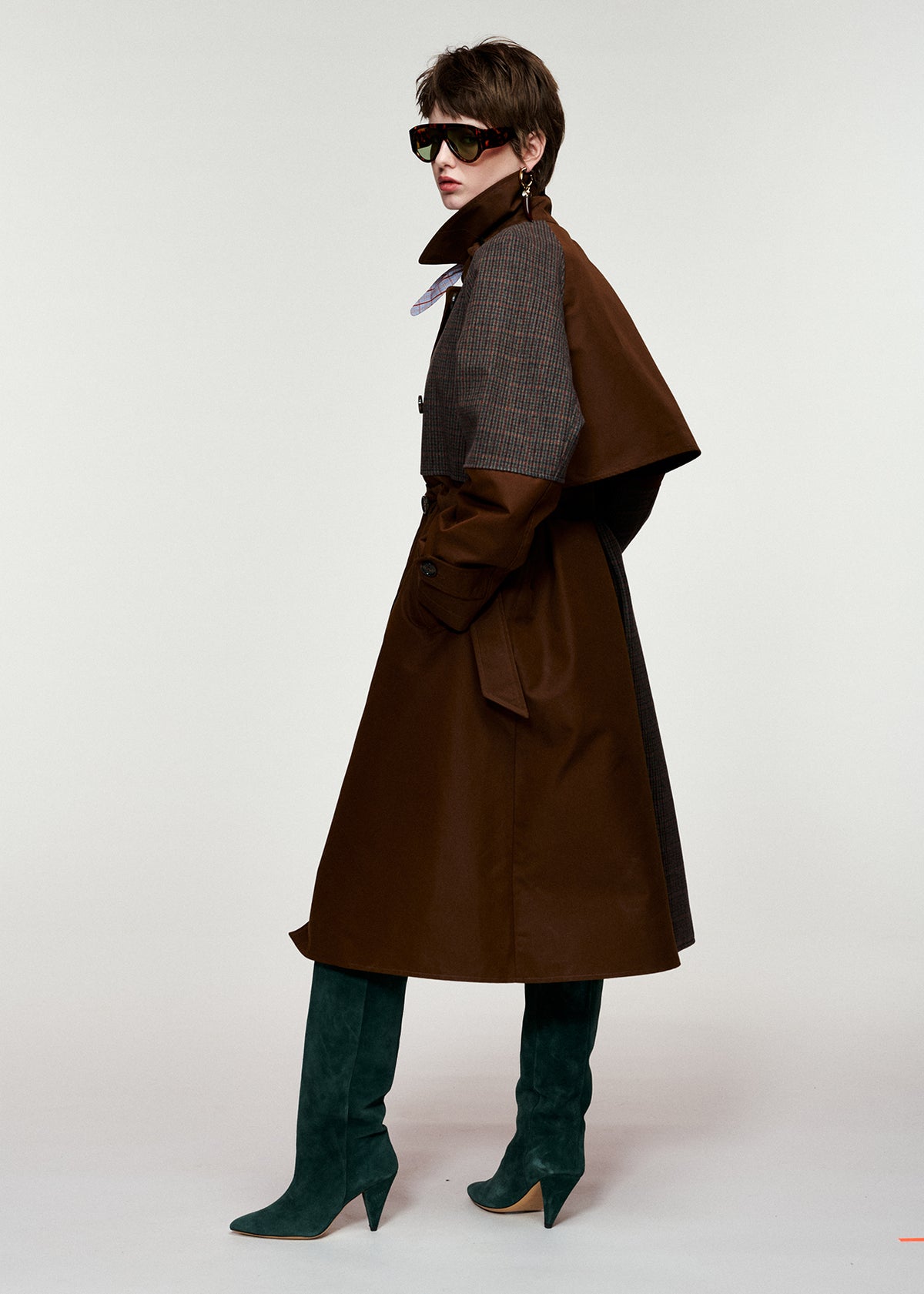 KAGU PATCHWORK TRENCH COAT