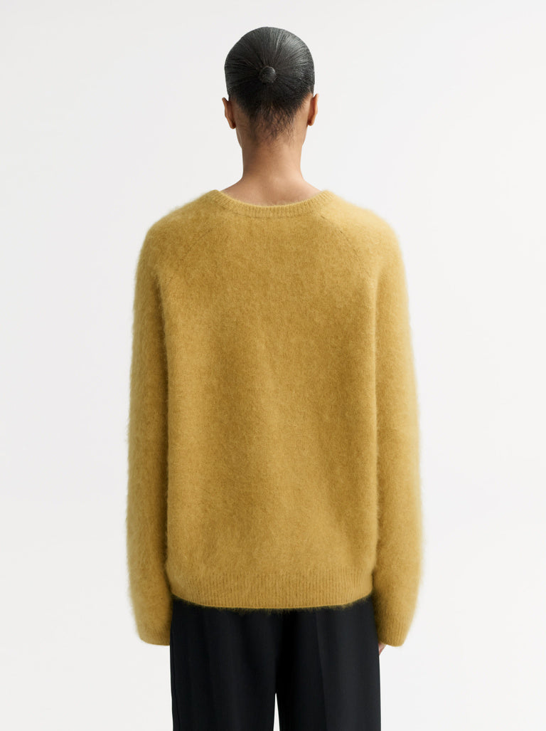 Soft Goat Brushed V Neck