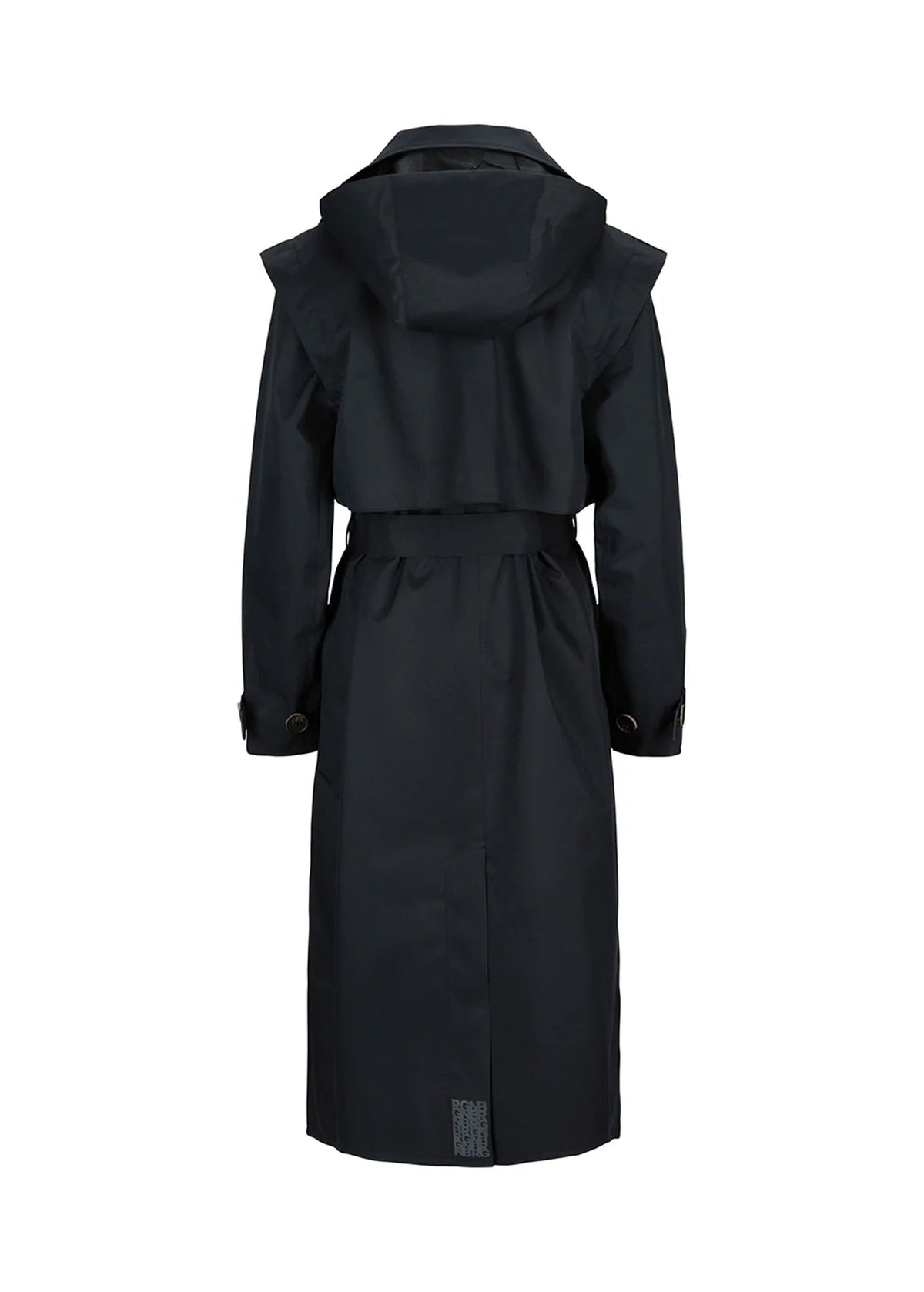 BRGN REGNDRAPE TRENCH COAT
