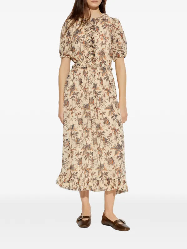 Ulla Johnson Rosamunde Puff Sleeve Dress
