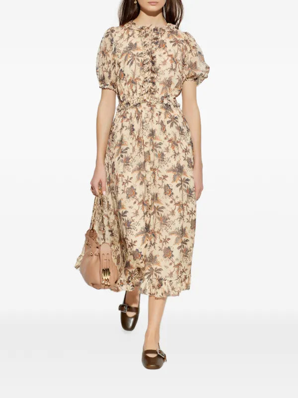 Ulla Johnson Rosamunde Puff Sleeve Dress