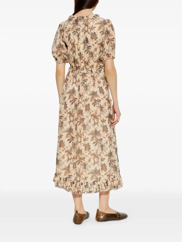 Ulla Johnson Rosamunde Puff Sleeve Dress