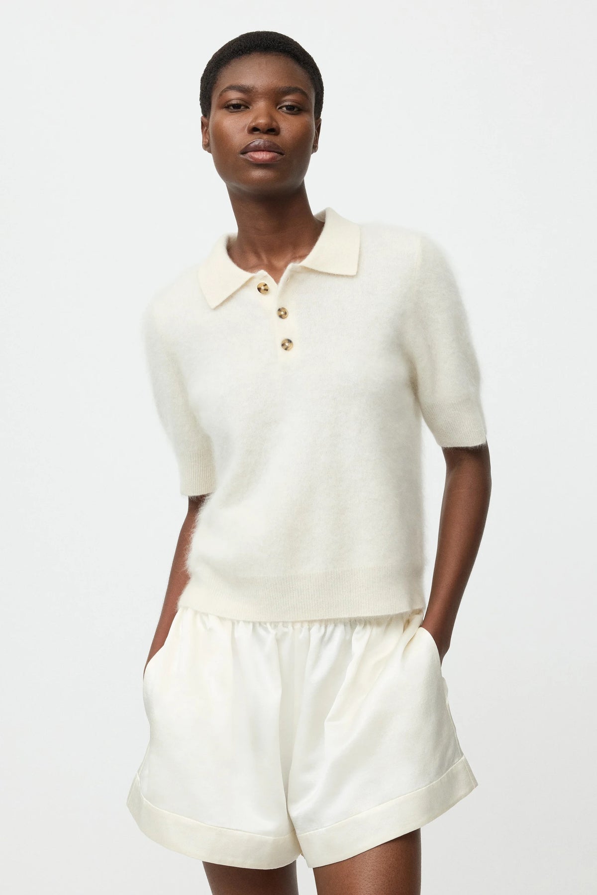 Soft Goat Brushed Pique