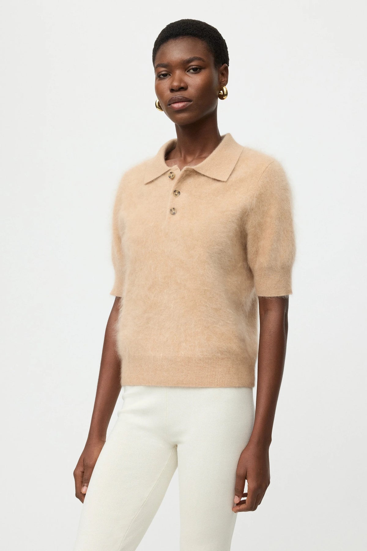 Soft Goat Brushed Pique