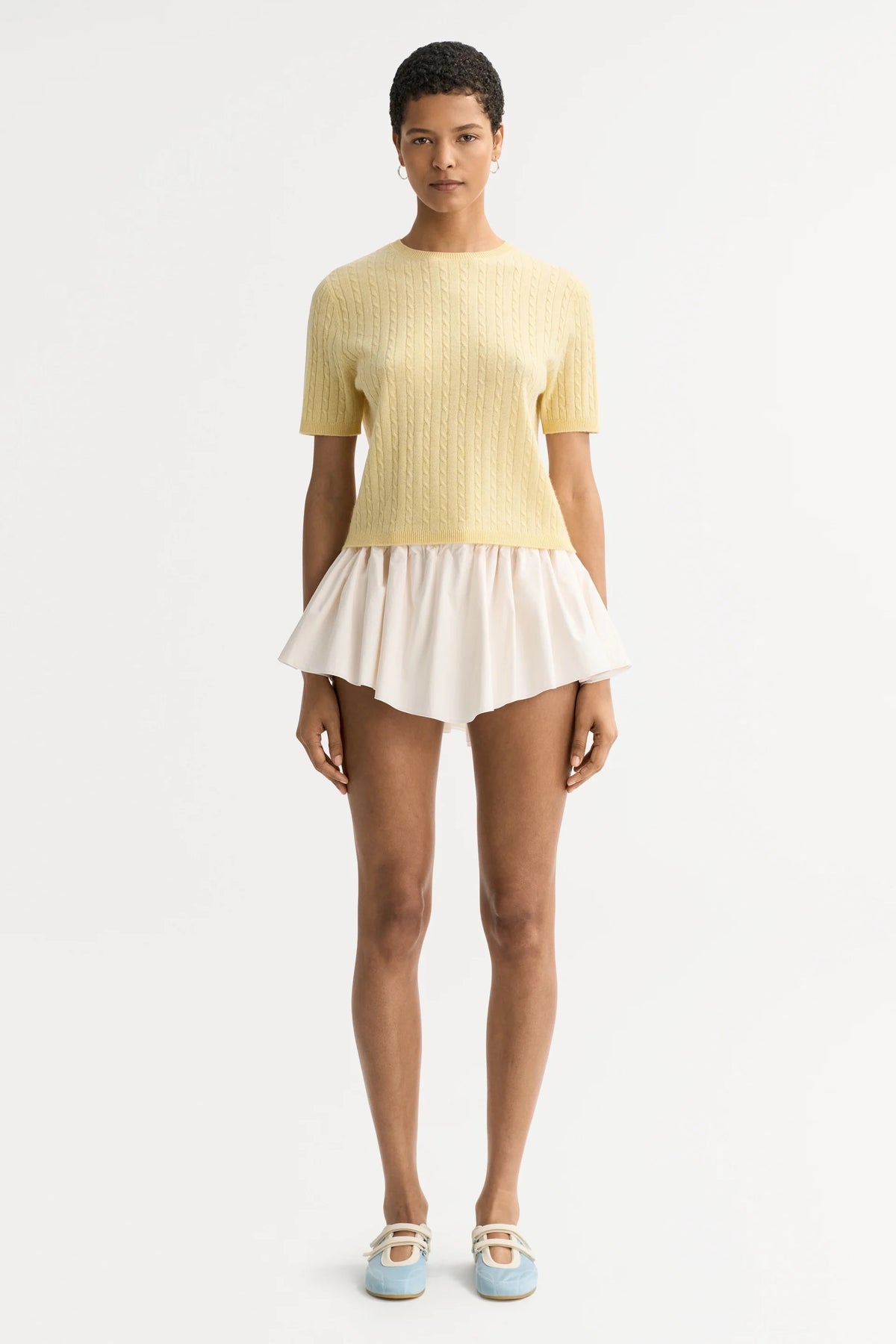 Soft Goat Cable Knit Top