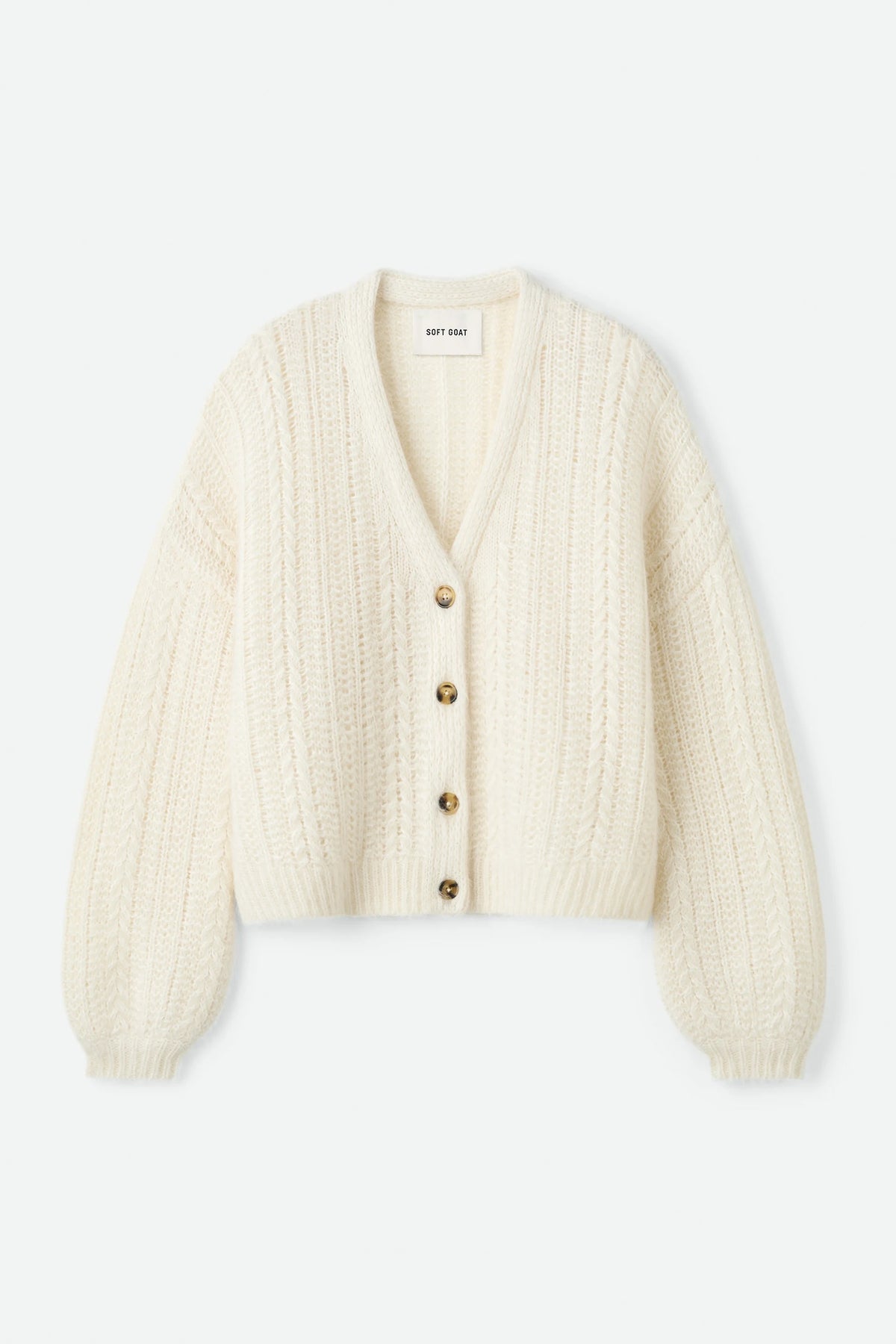 Soft Goat Silk Knit Cardigan