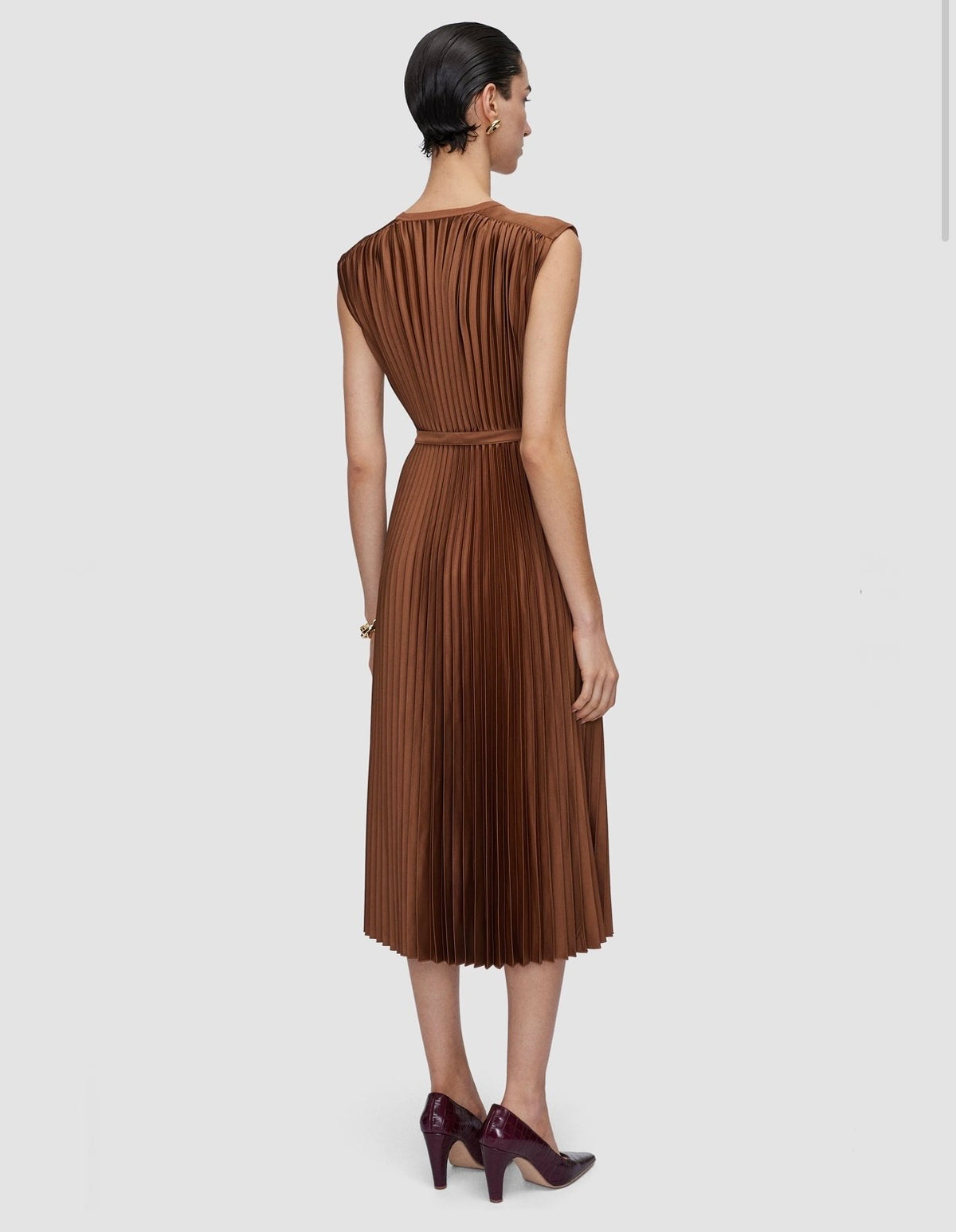 Joseph Volta Knit Weave Plissé Dress