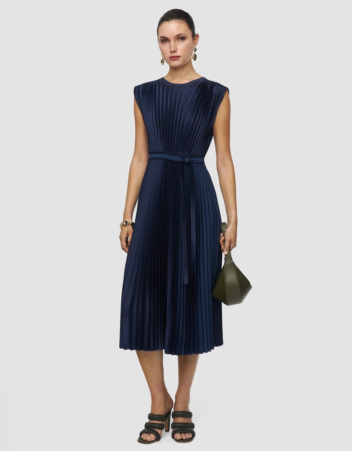 Joseph Volta Knit Weave Plissé Dress