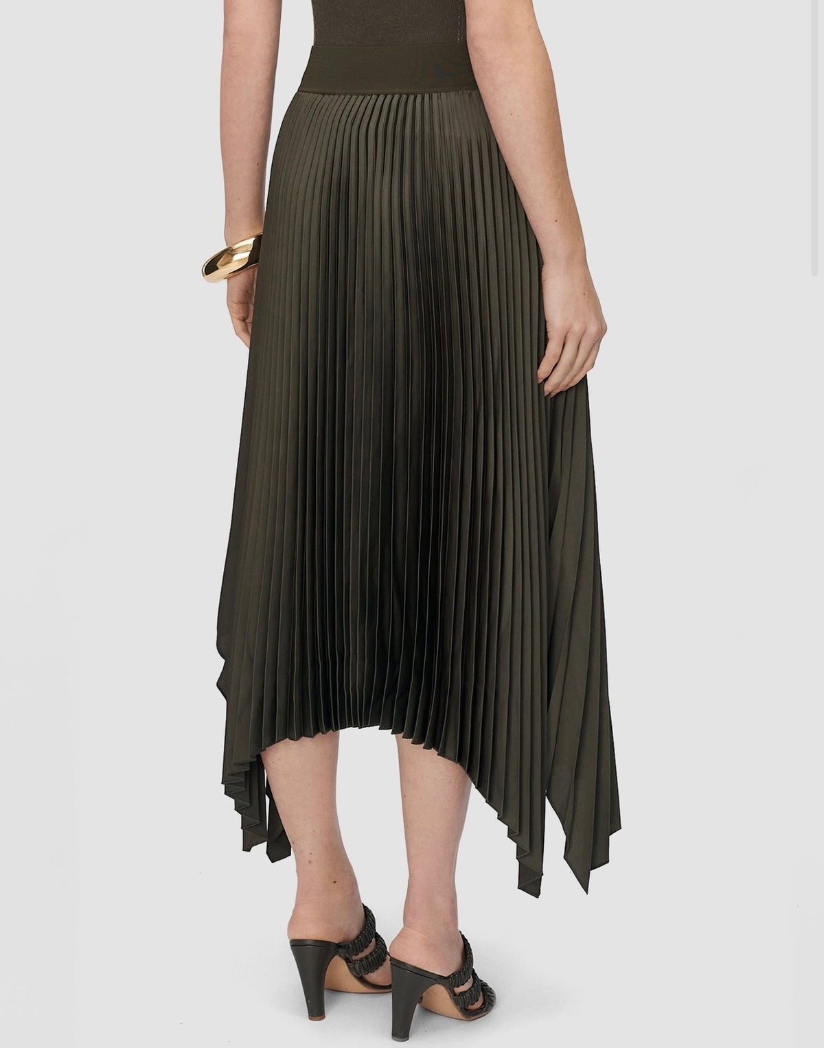 Joseph Ade Knit Weave Plissé Skirt