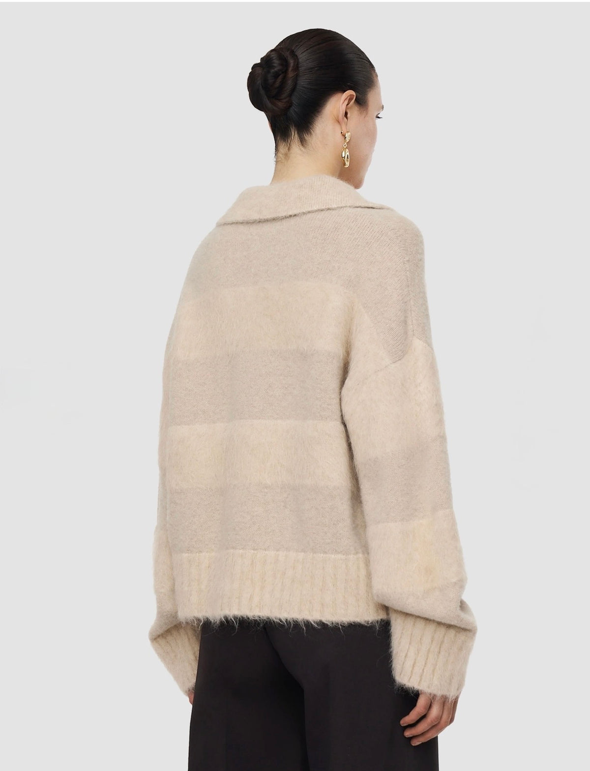 Joseph Take Brushed Alpaca Striped Jumper