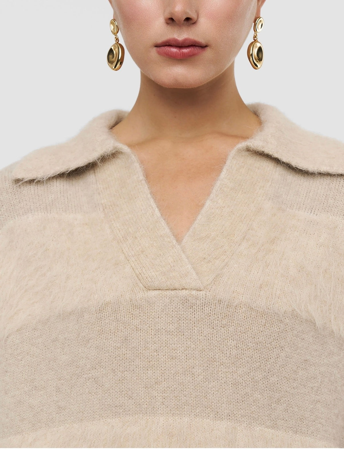 Joseph Take Brushed Alpaca Striped Jumper