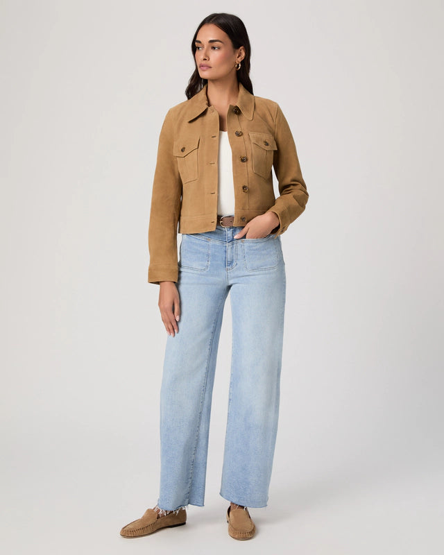 Paige Anessa 31" Front Yoke Wide leg Jeans