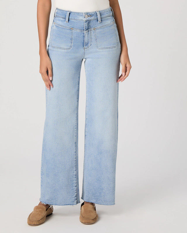 Paige Anessa 31" Front Yoke Wide leg Jeans