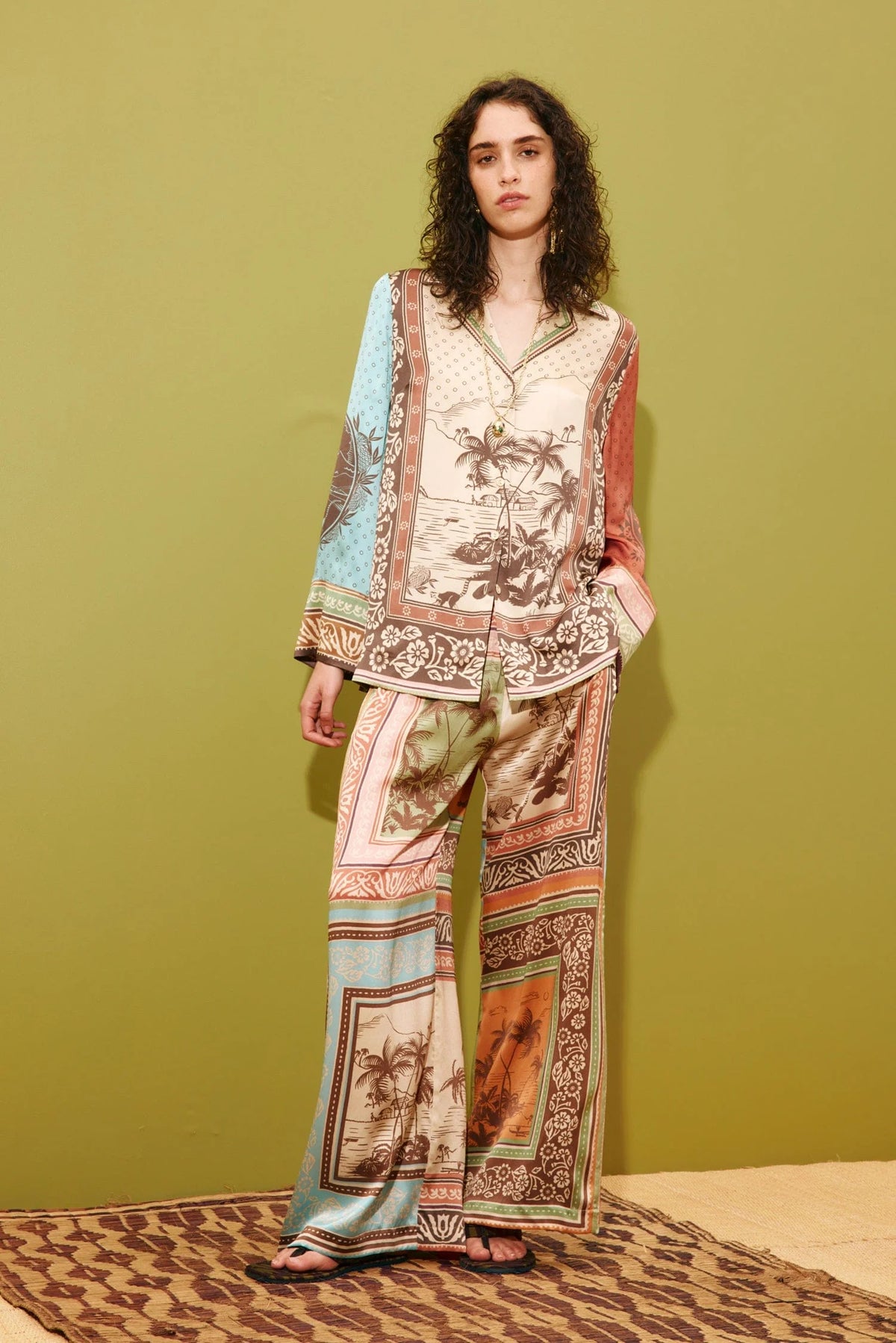ALEMAIS ALBERTA SILK SHIRT