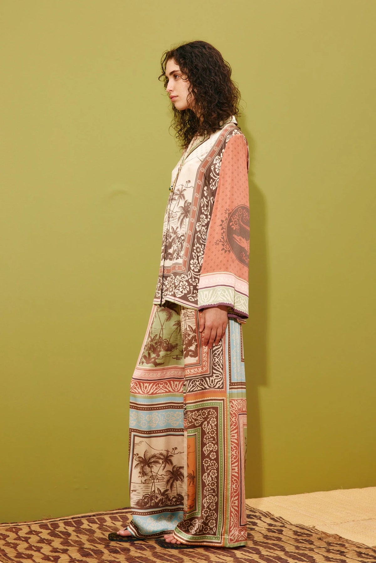 ALEMAIS ALBERTA SILK SHIRT