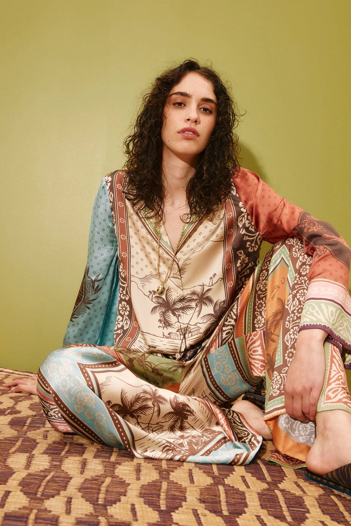 ALEMAIS ALBERTA SILK SHIRT