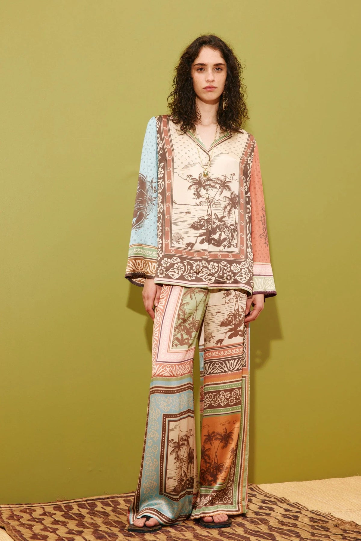 ALEMAIS ALBERTA SILK PANT