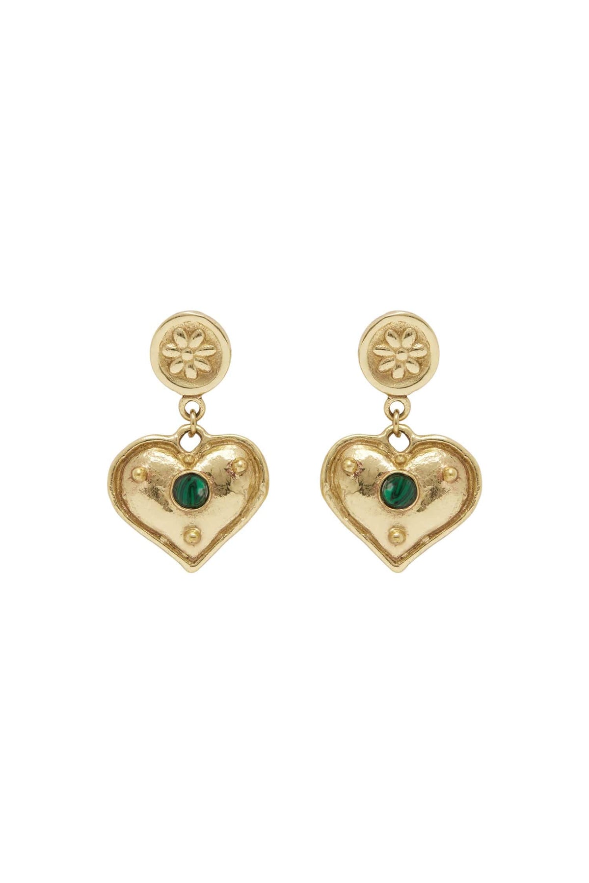 ALEMAIS JEM HEART DROP EARRINGS
