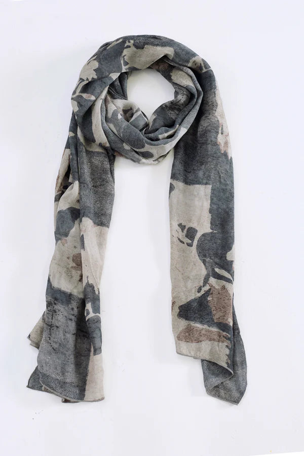 Transit Printed viscose georgette scarf