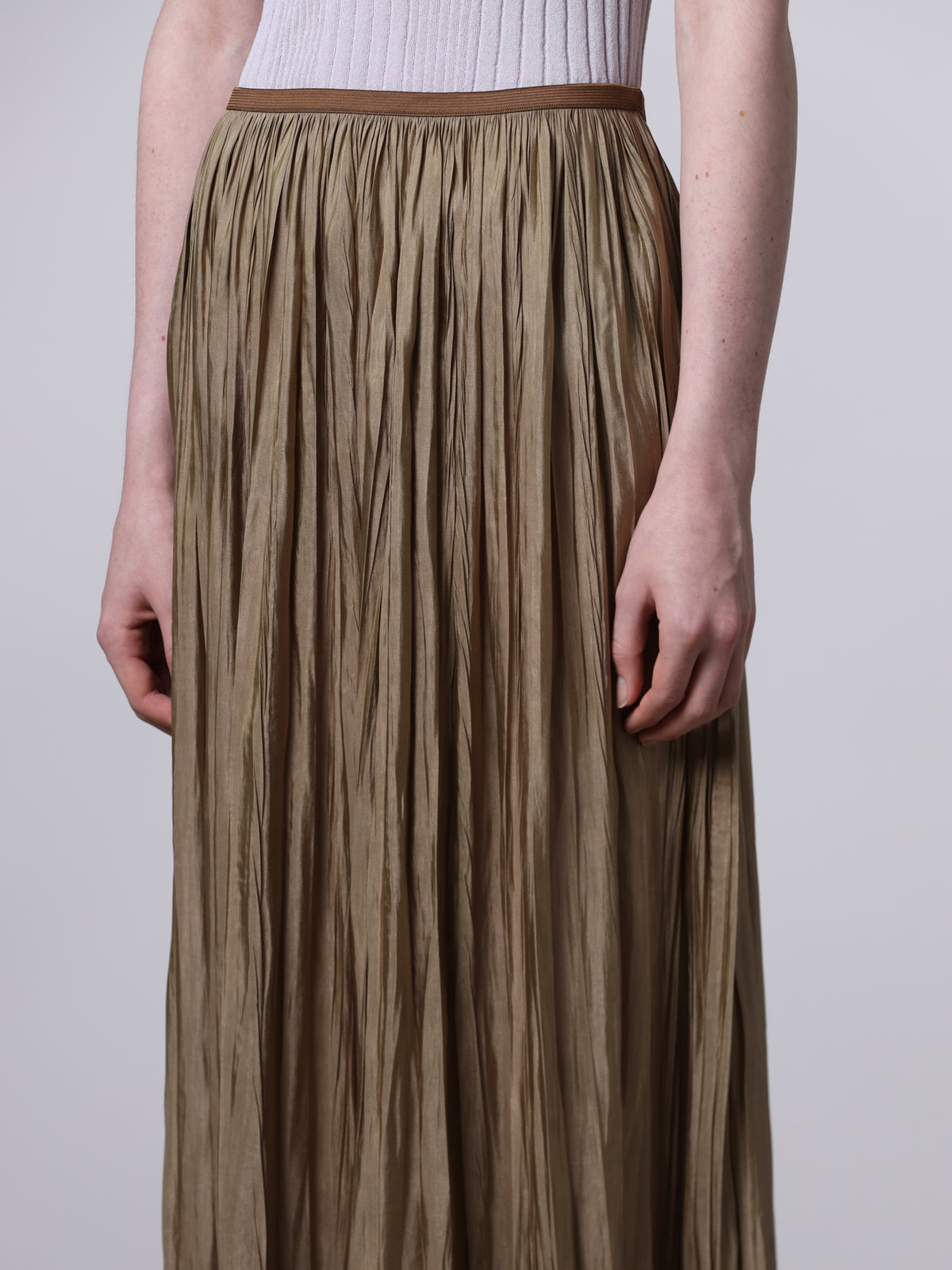 Roberto Collina Plissé long skirt