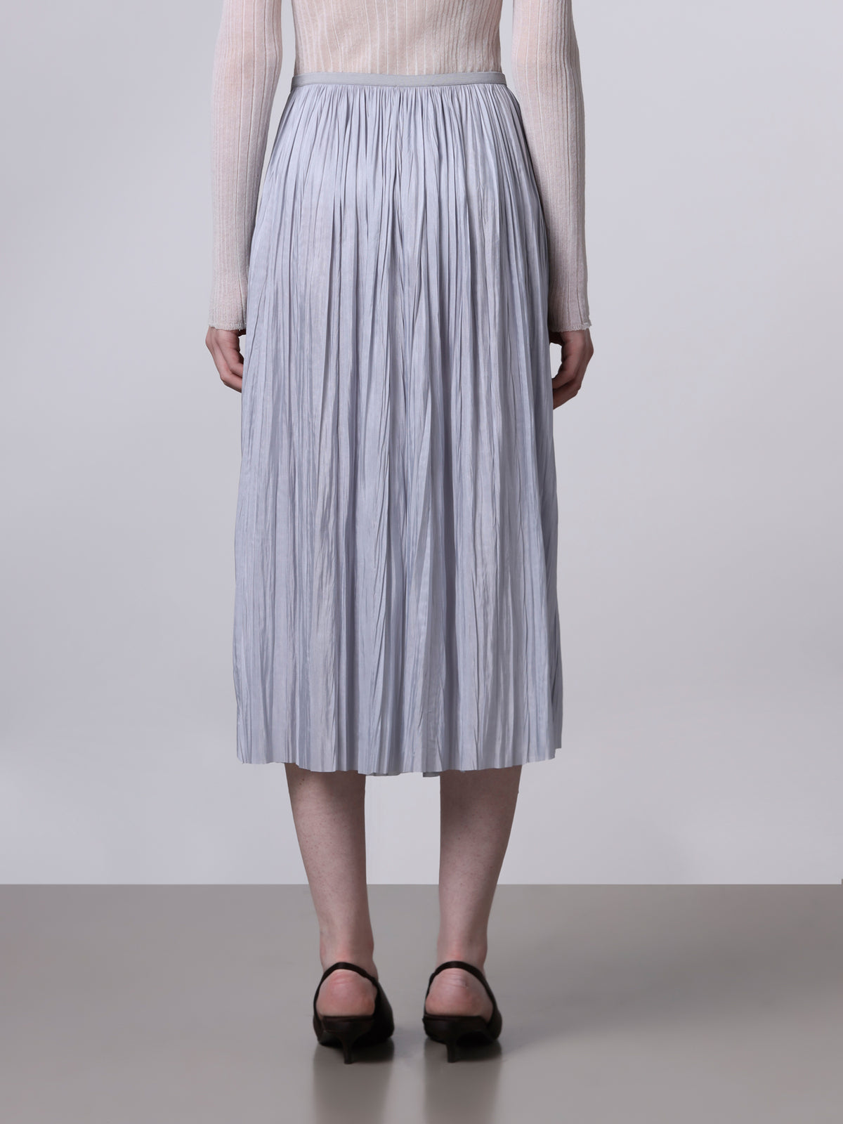 Roberto Collina Plissé midi skirt