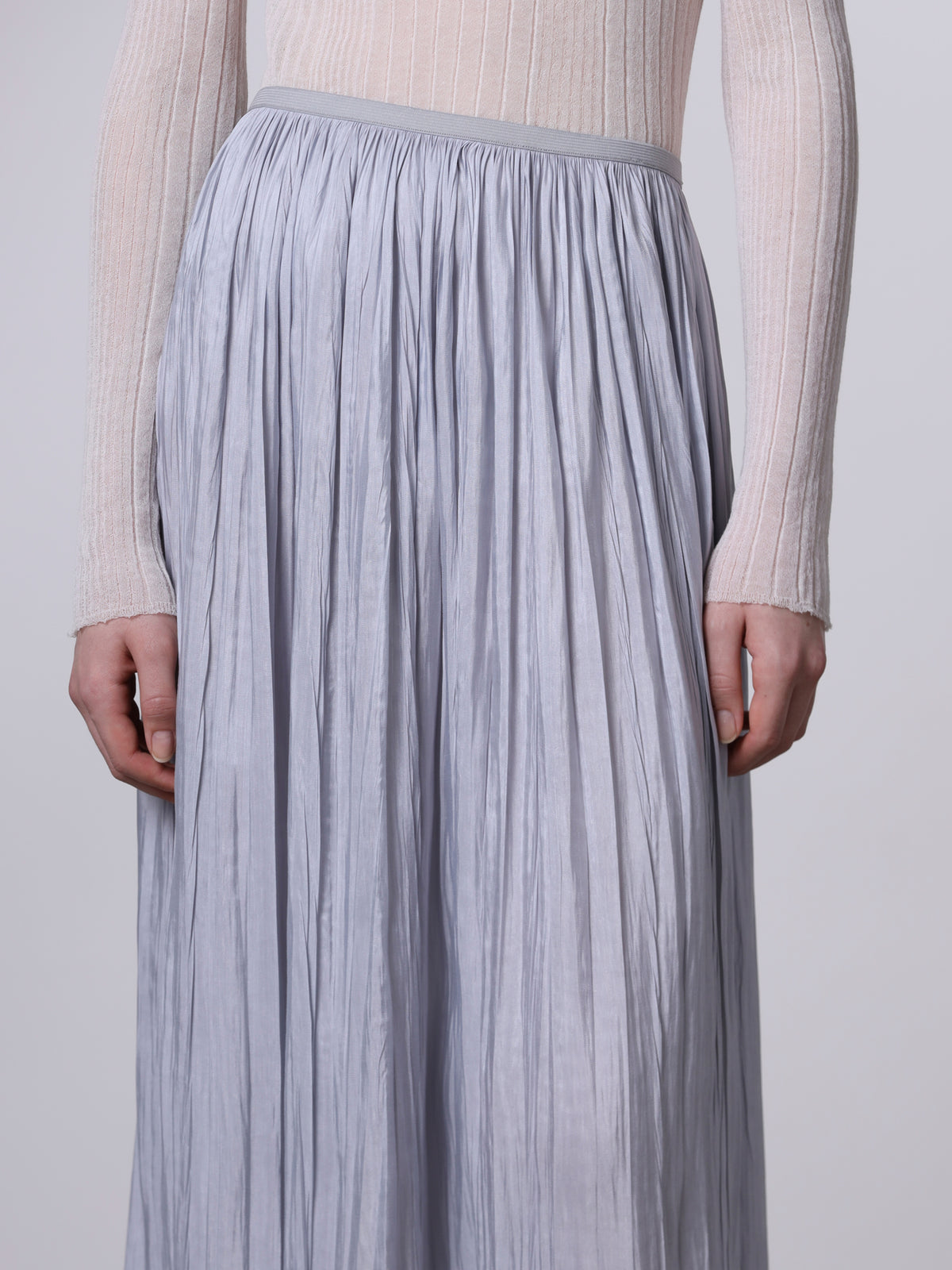 Roberto Collina Plissé midi skirt